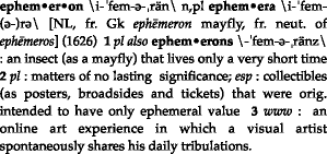 What is an ephemeron?